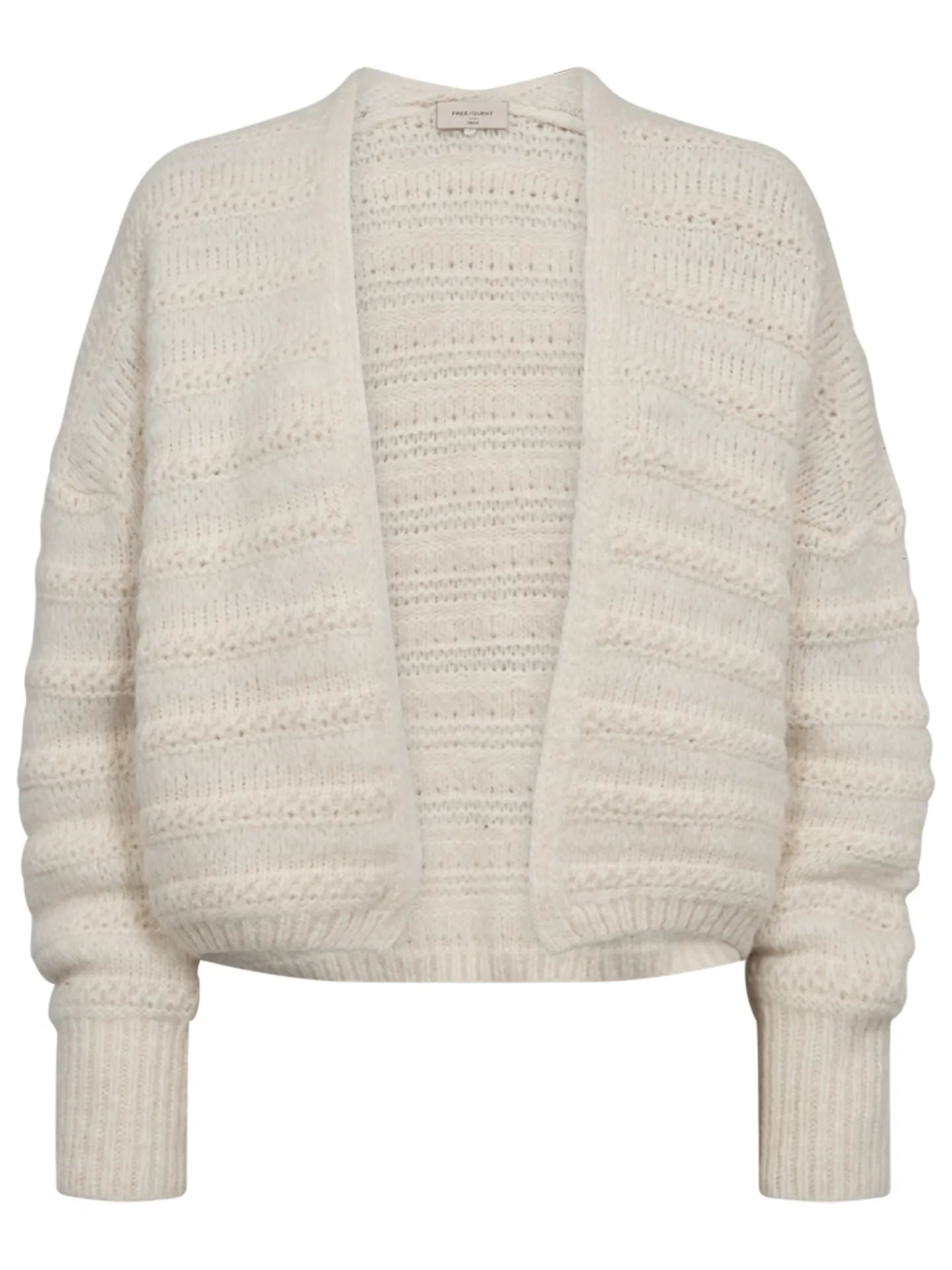 Freequent Wave Vest Cardigan moonbeam