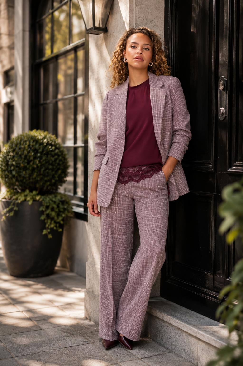 Esqualo Blazer Strass F26.10524 merlot