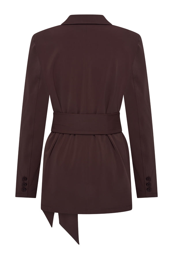 Mi Piace Travel Blazer Belted 202823 espresso