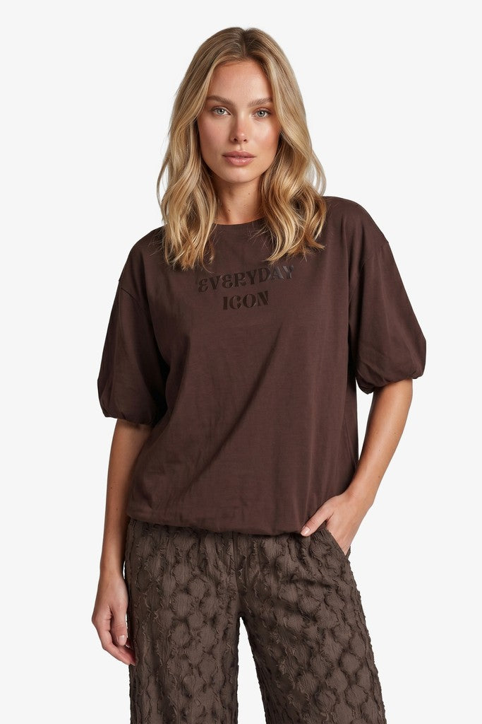 Fluresk Dez T-Shirt dark chocolate
