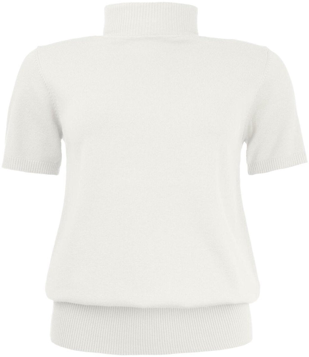 NED Mayra 1/2 SS-RMB Brei Top ecru