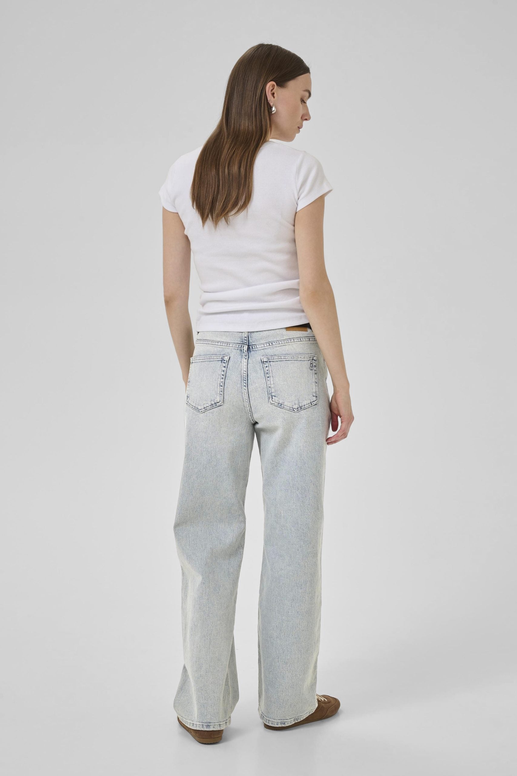 My Essential Wardrobe Jeans Louis 139 High Wide Broek L34 light blue wash