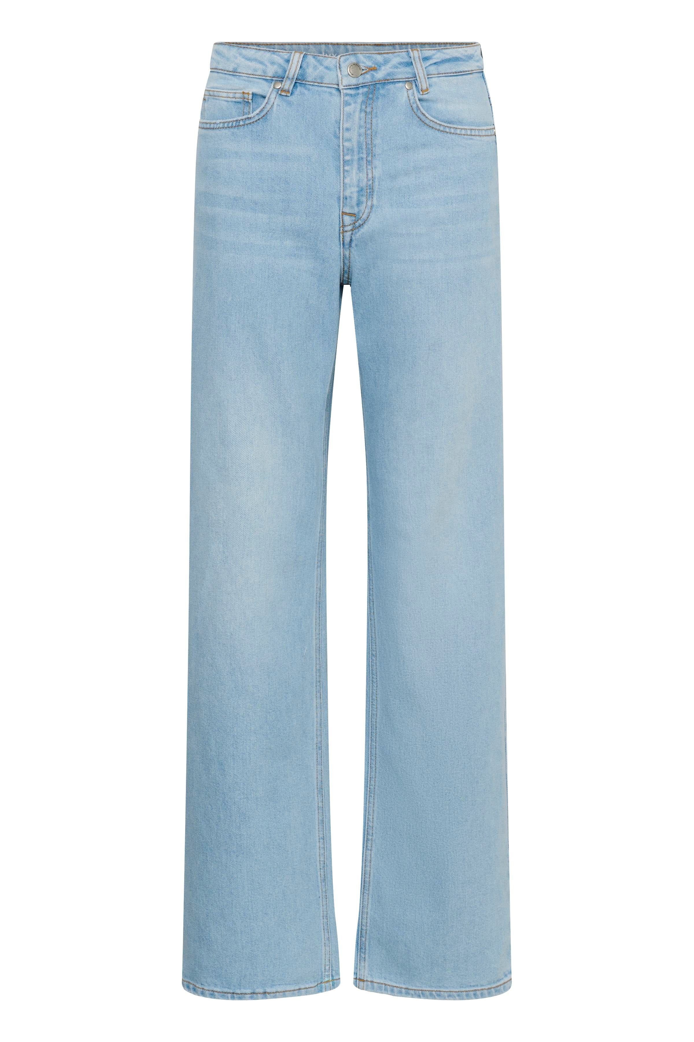 My Essential Wardrobe Louis 139 High Wide Broek L34 baby blue wash