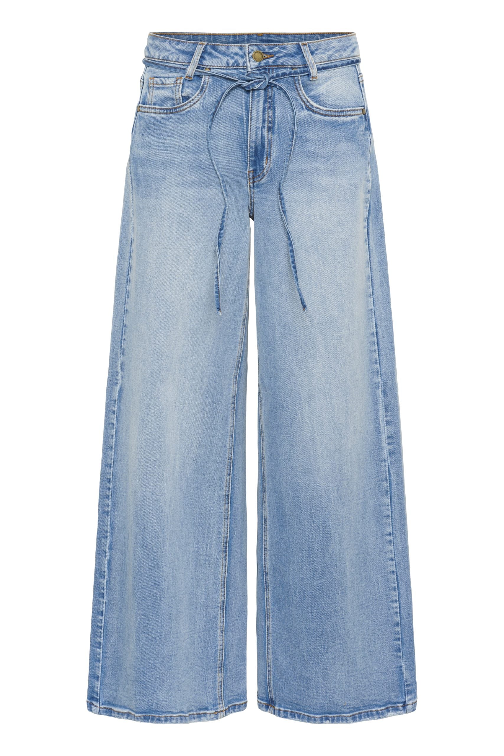 My Essential Wardrobe Jeans Karo 144 Mid X-Wide Broek L34 light blue wash