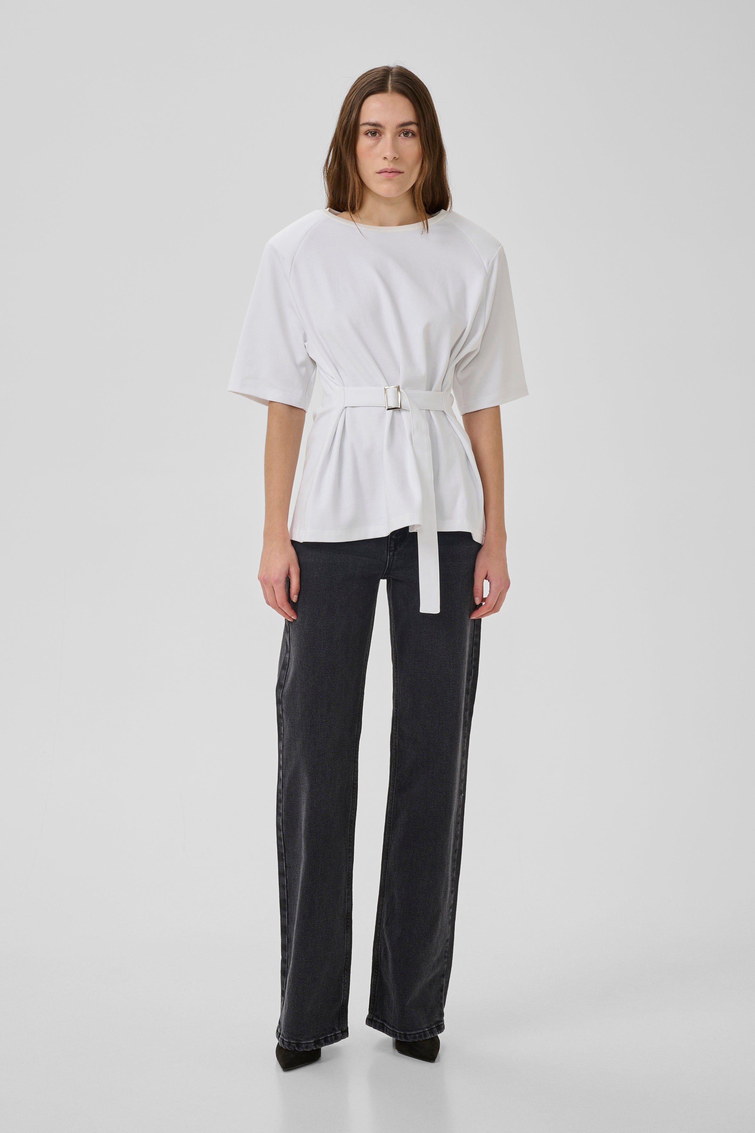My Essential Wardrobe Apir Belt Tee snow white