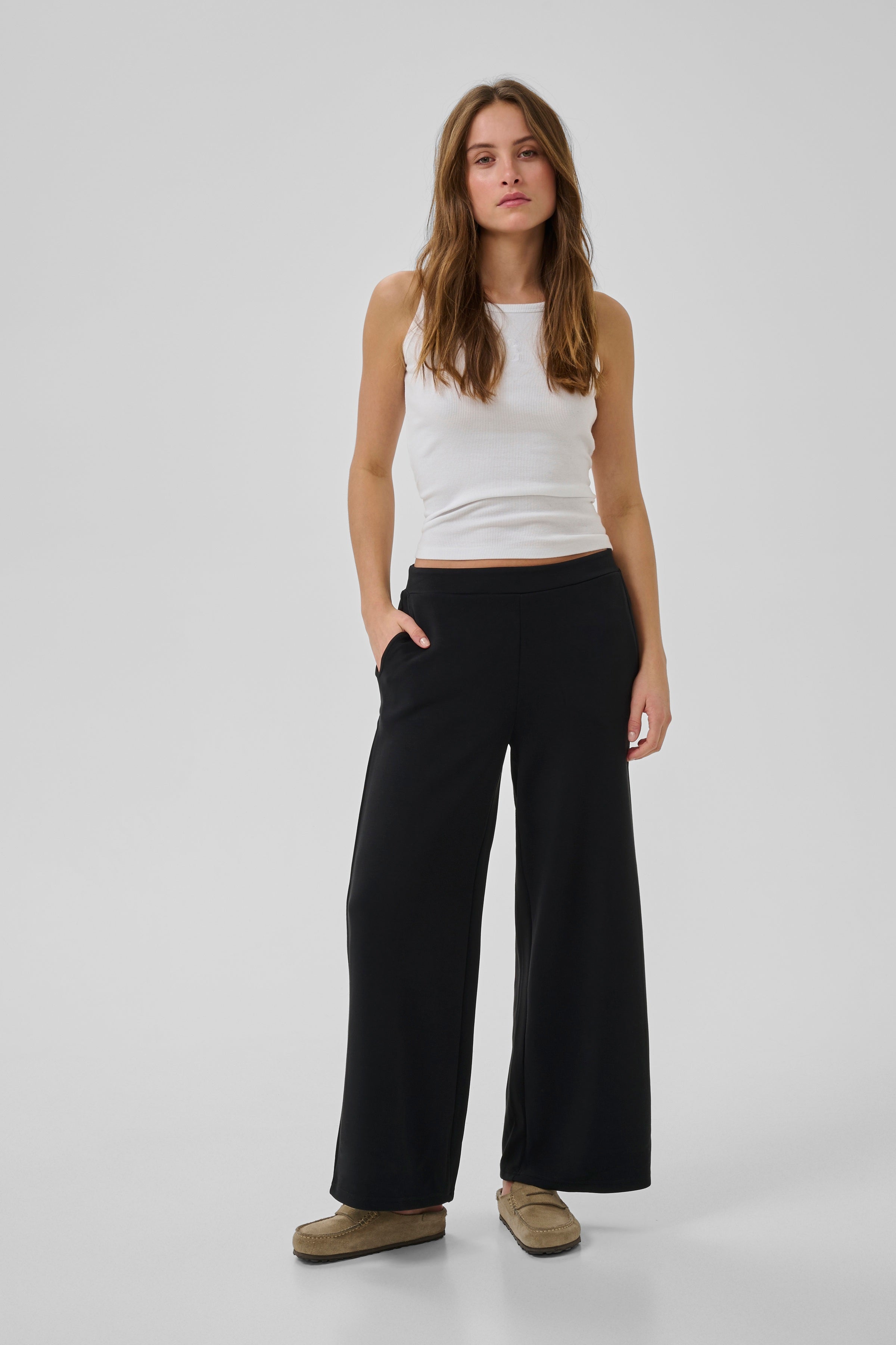 My Essential Wardrobe MWHelle Wide Pant zwart