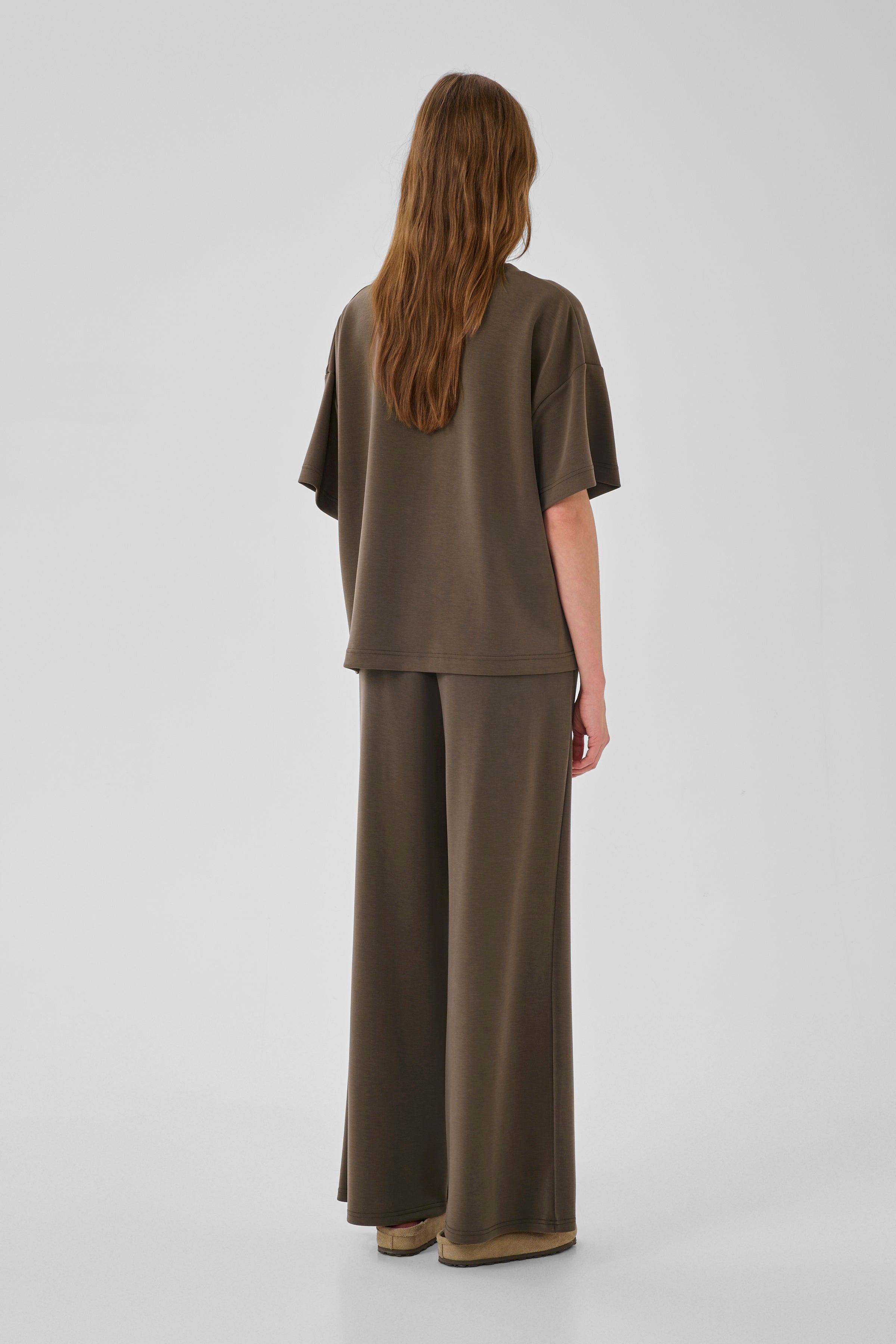 My Essential Wardrobe MWHelle Wide Pant major brown
