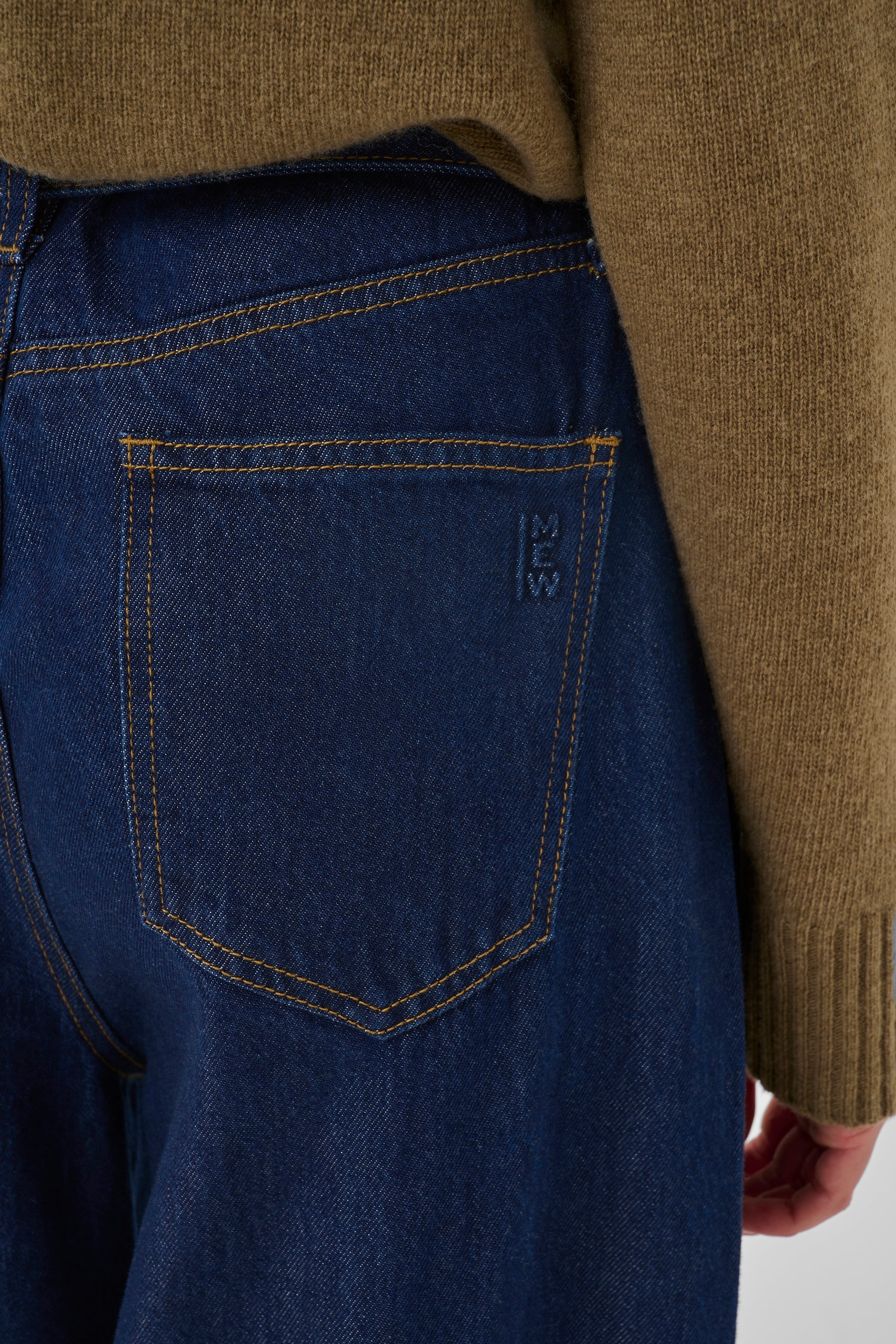 My Essential Wardrobe Tasma 181 Mid X Wide L34 dark blue unwash