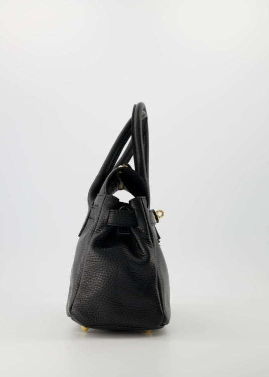 Birdie Small Handtas Leer Zwart T301