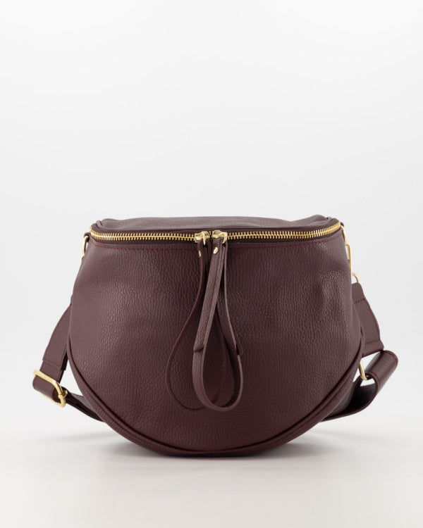 Romsa Crossbody Tas Leer T436 bordeaux