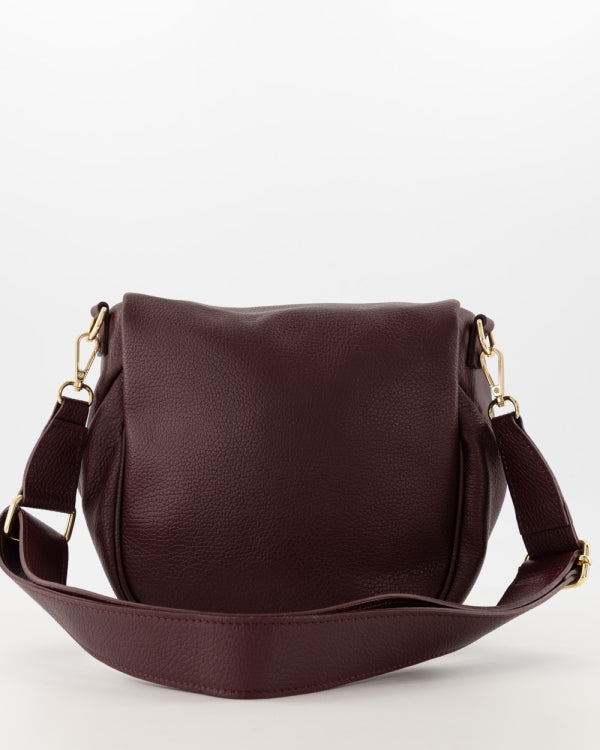 Romsa Crossbody Tas Leer T436 bordeaux
