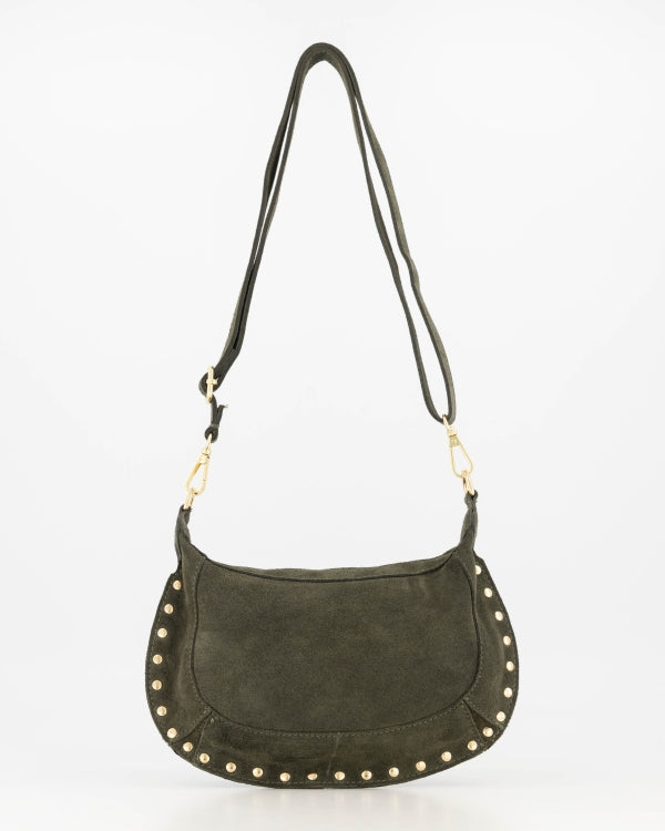 Monica Handtas Suede T418 groen