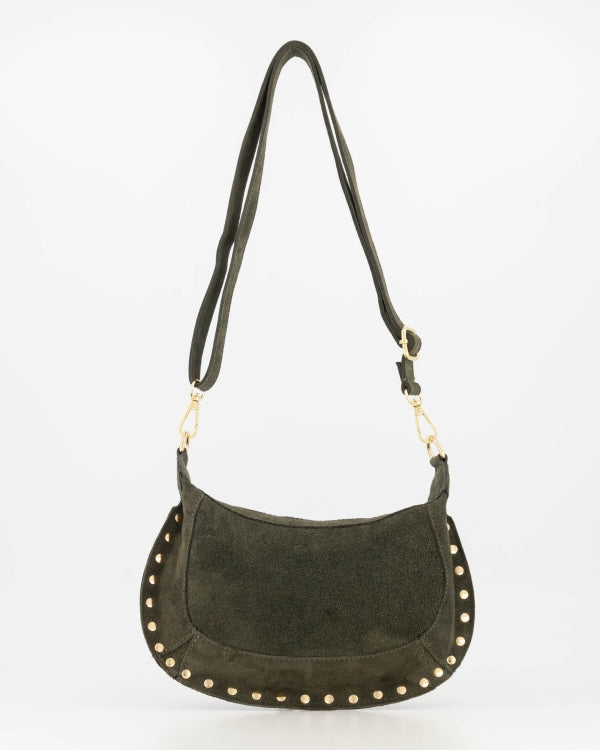 Monica Handtas Suede T418 groen