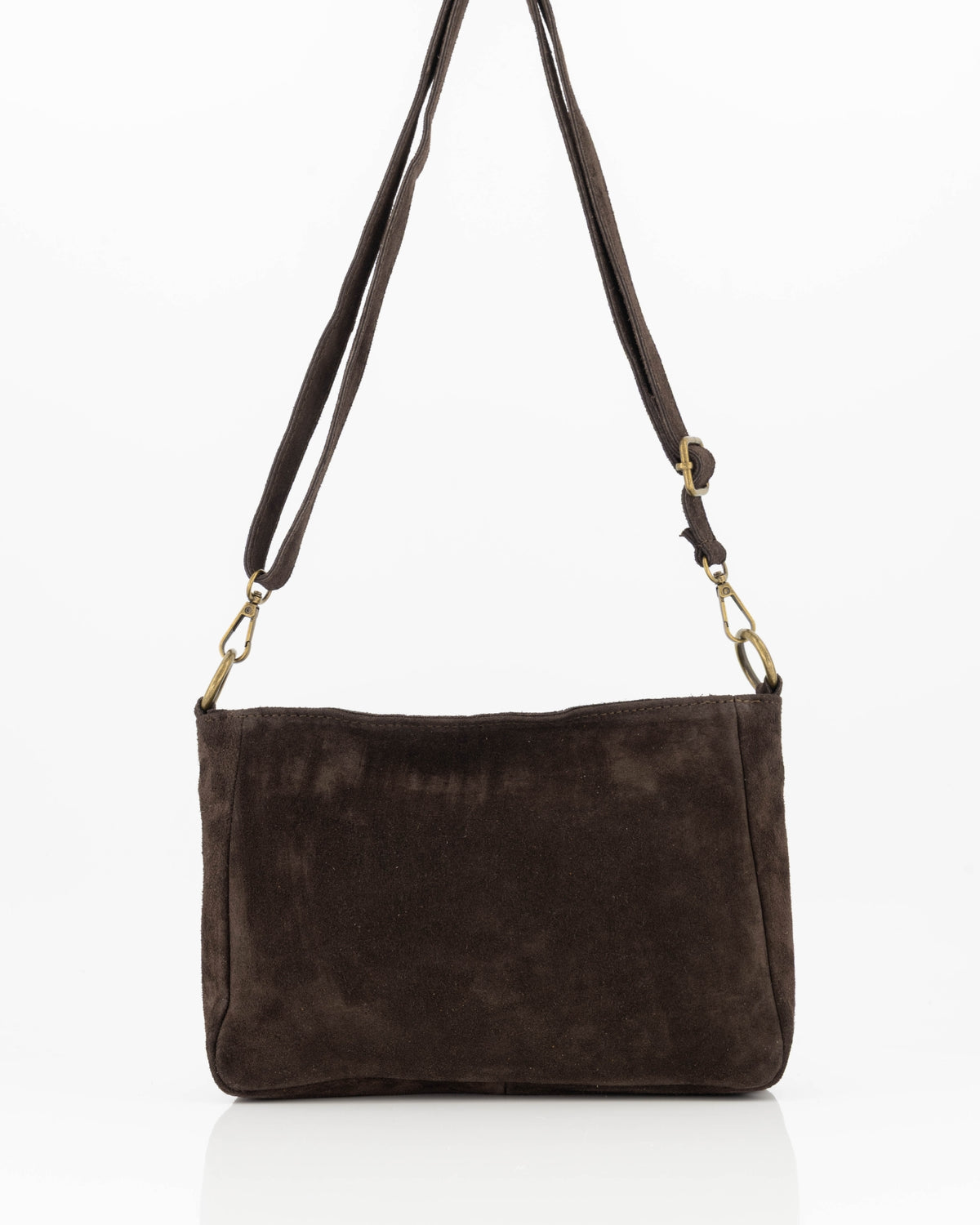 Juliana Tas Suede donkerbruin T423