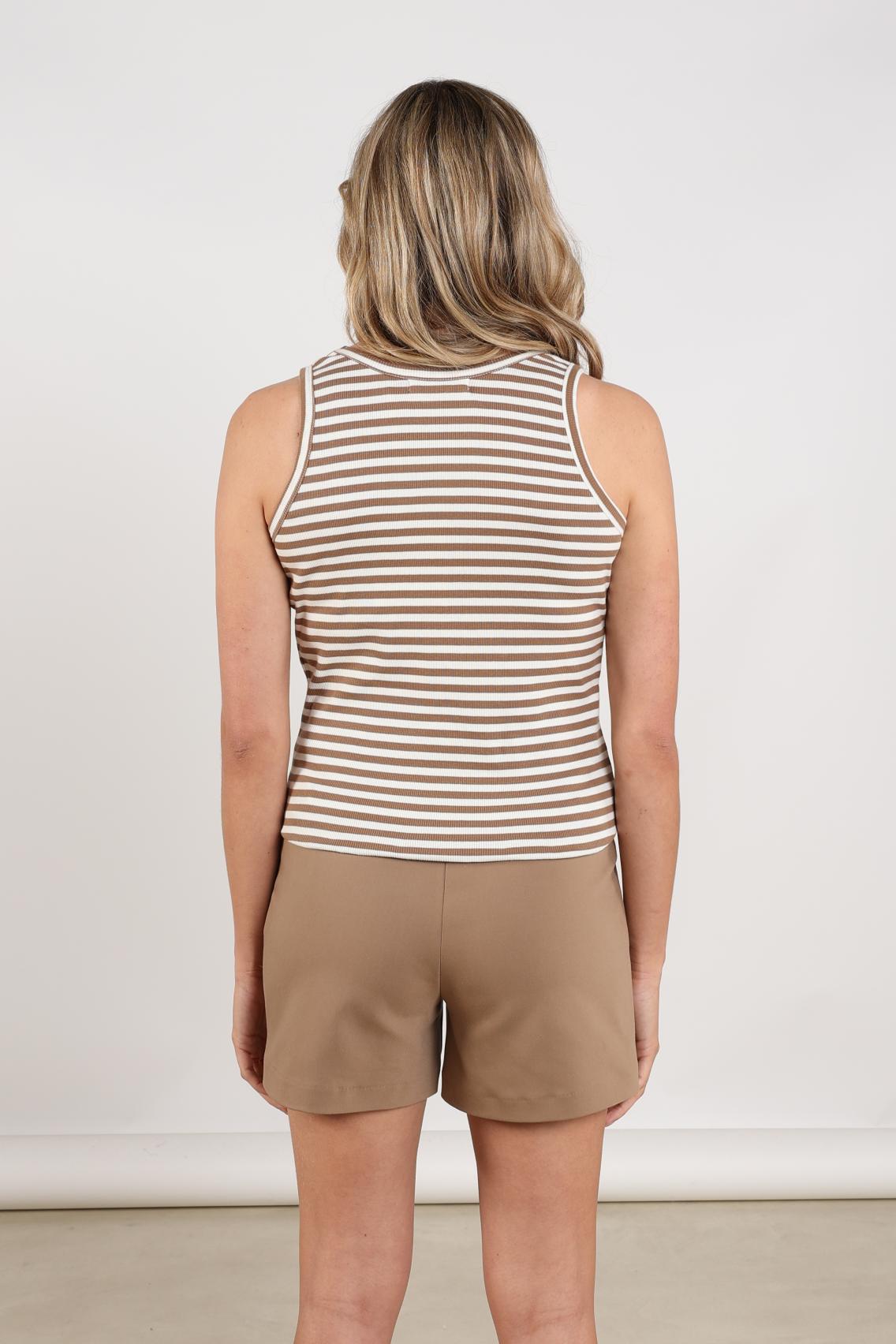 Nukus Steffie Singlet Top offwhite/fango