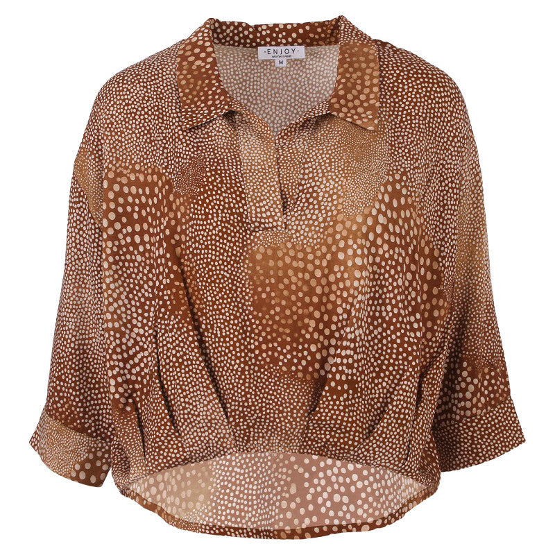 Enjoy Blouson Bambi Print 156799 Camel