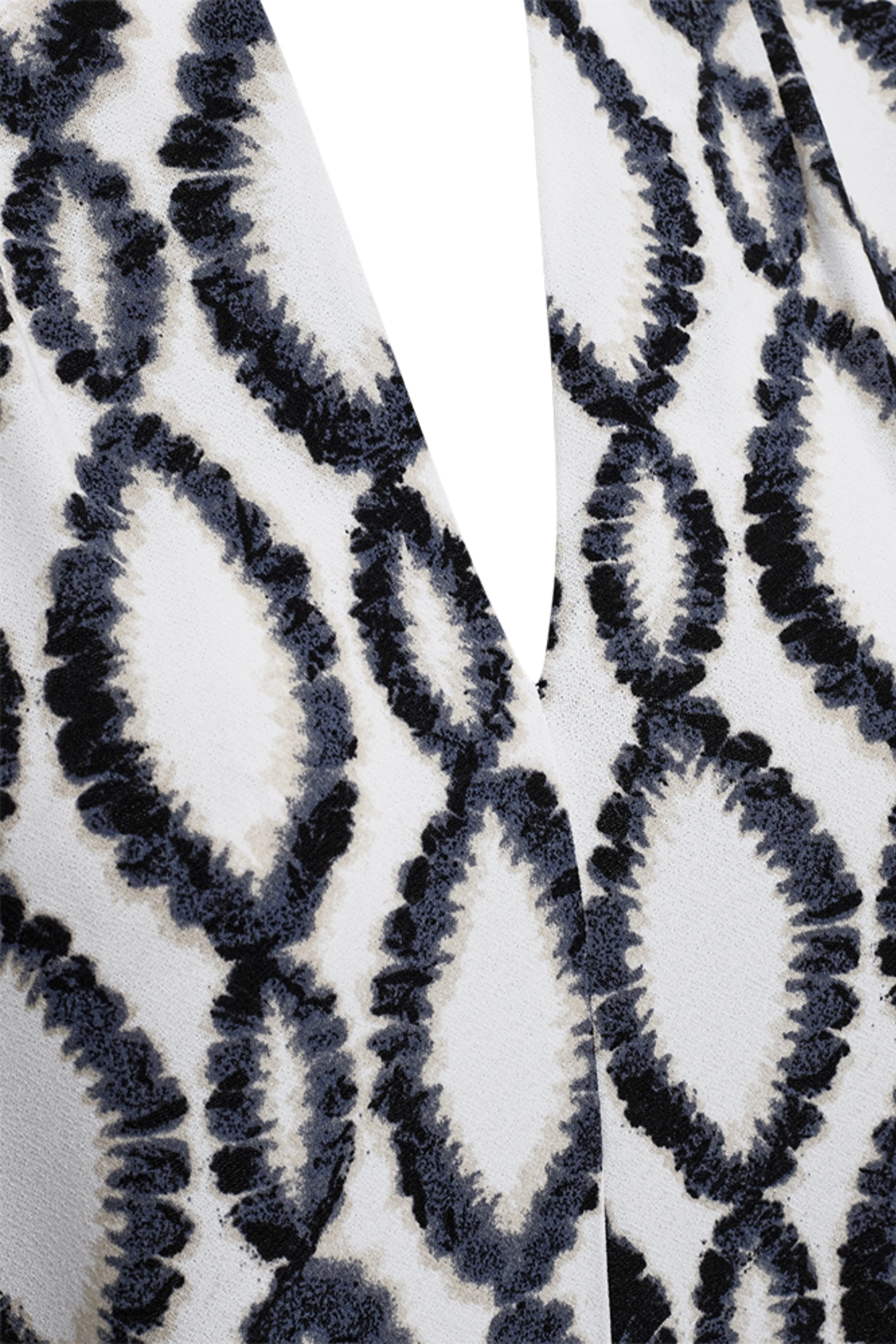 Freequent Floi Jurk brilliant white w. black