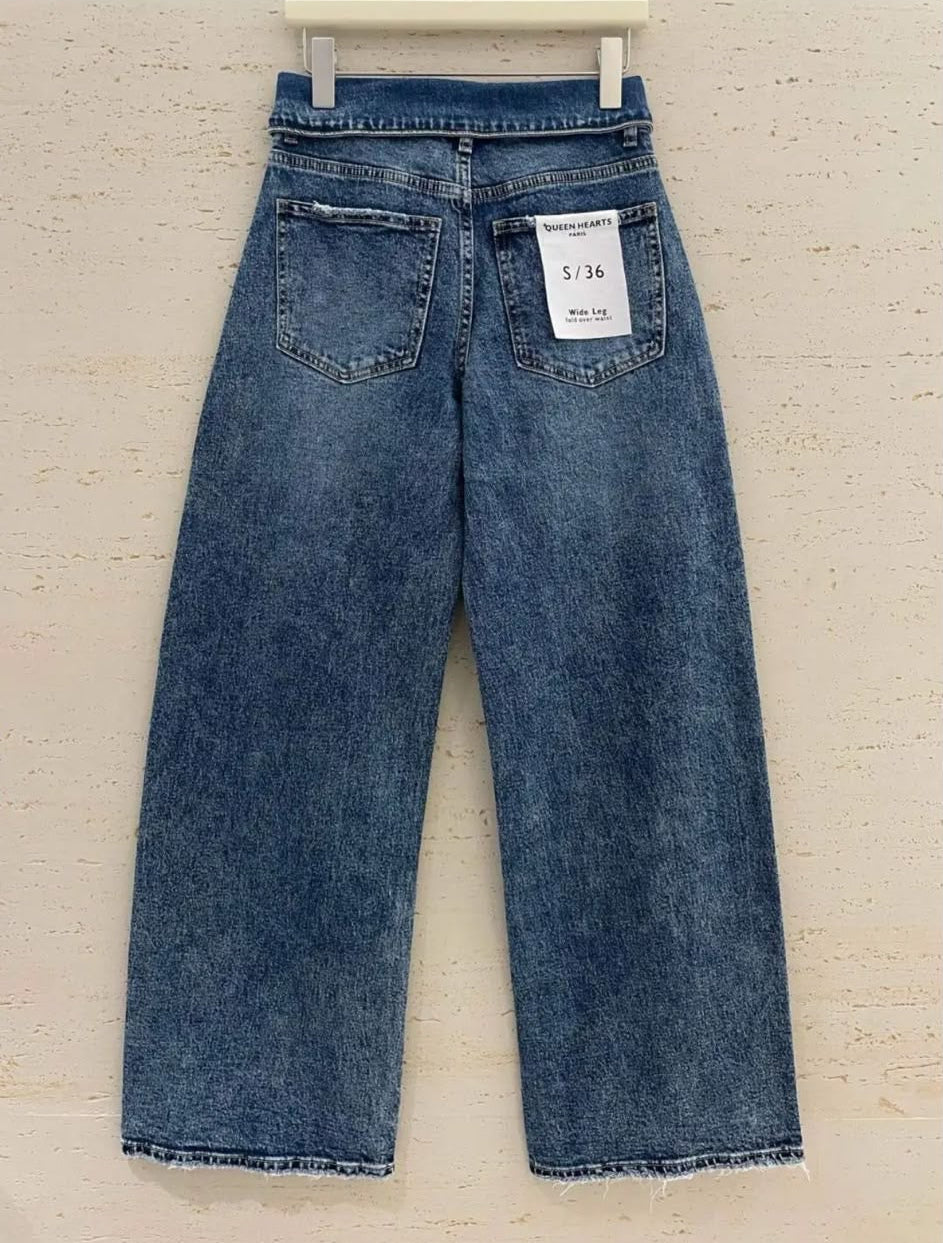 Queen Hearts Jeans W5005 dark blue