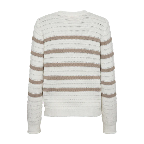 Freequent Sail Vest star offwhite w. taupe