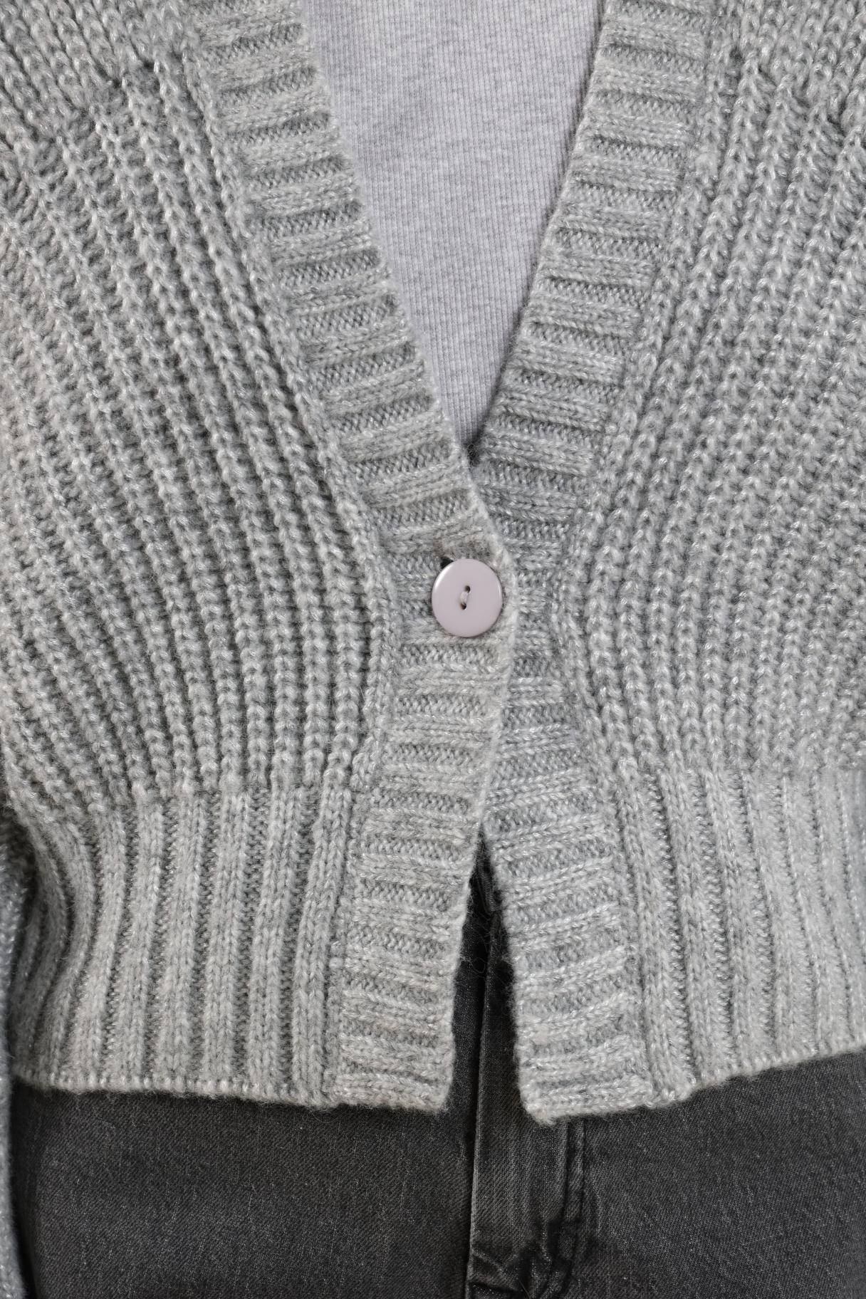Nukus Jolijn Cardigan Vest light grey