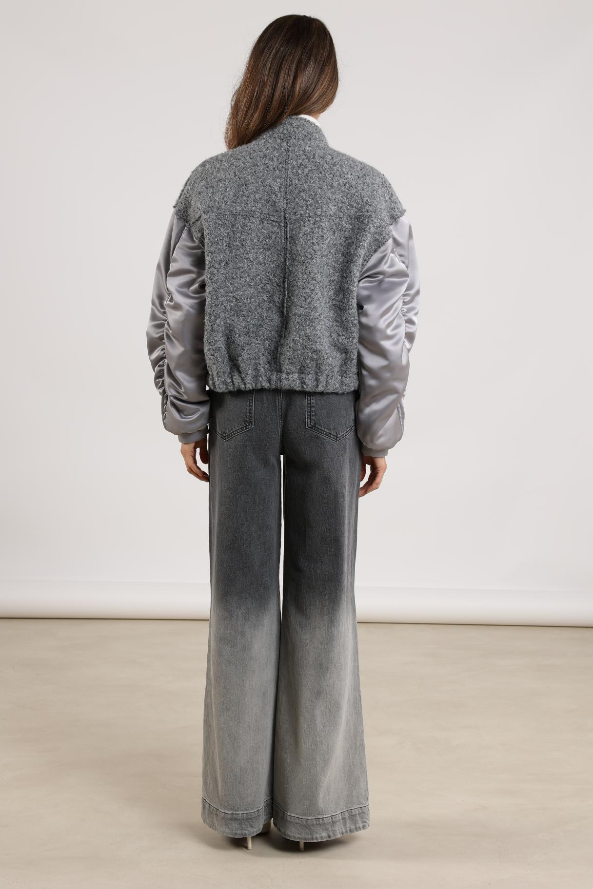 Nukus Baltimore Jacket Satin light grey