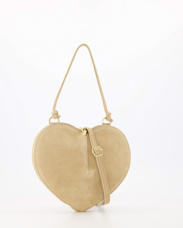 Lamour Hart Tas Suede zand T443
