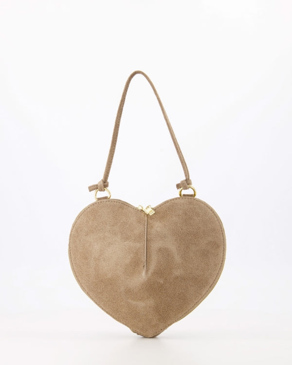 Lamour Hart Tas Suede taupe T443