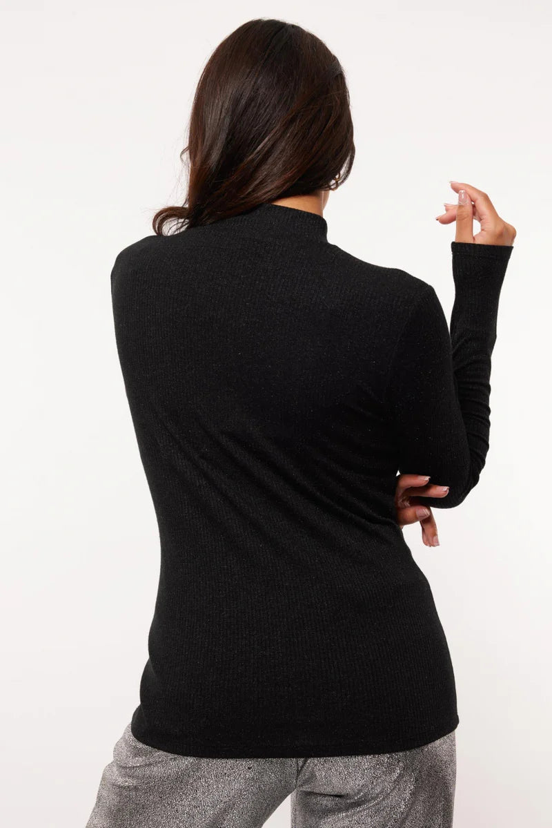 Fluresk Georgine Top zwart