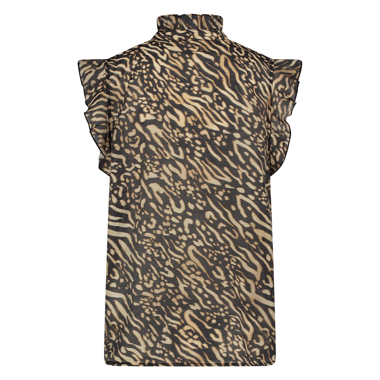 Nukus Aurora Top zand zwart