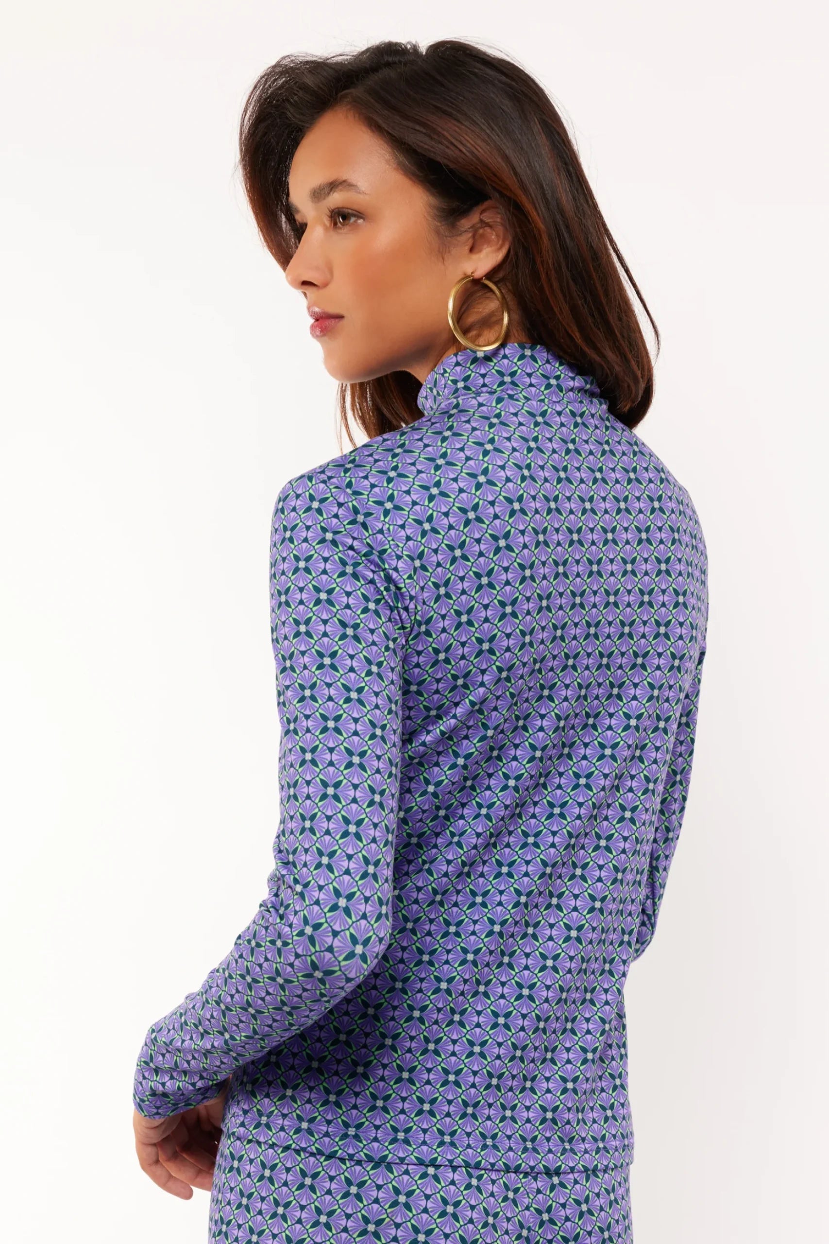 Fluresk Tyra Top azure green/cool purple