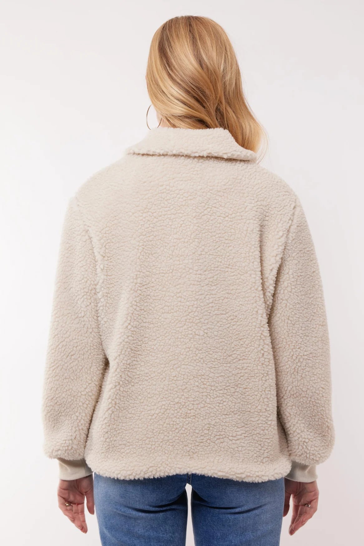 C&S Cherry Teddy Jacket sand