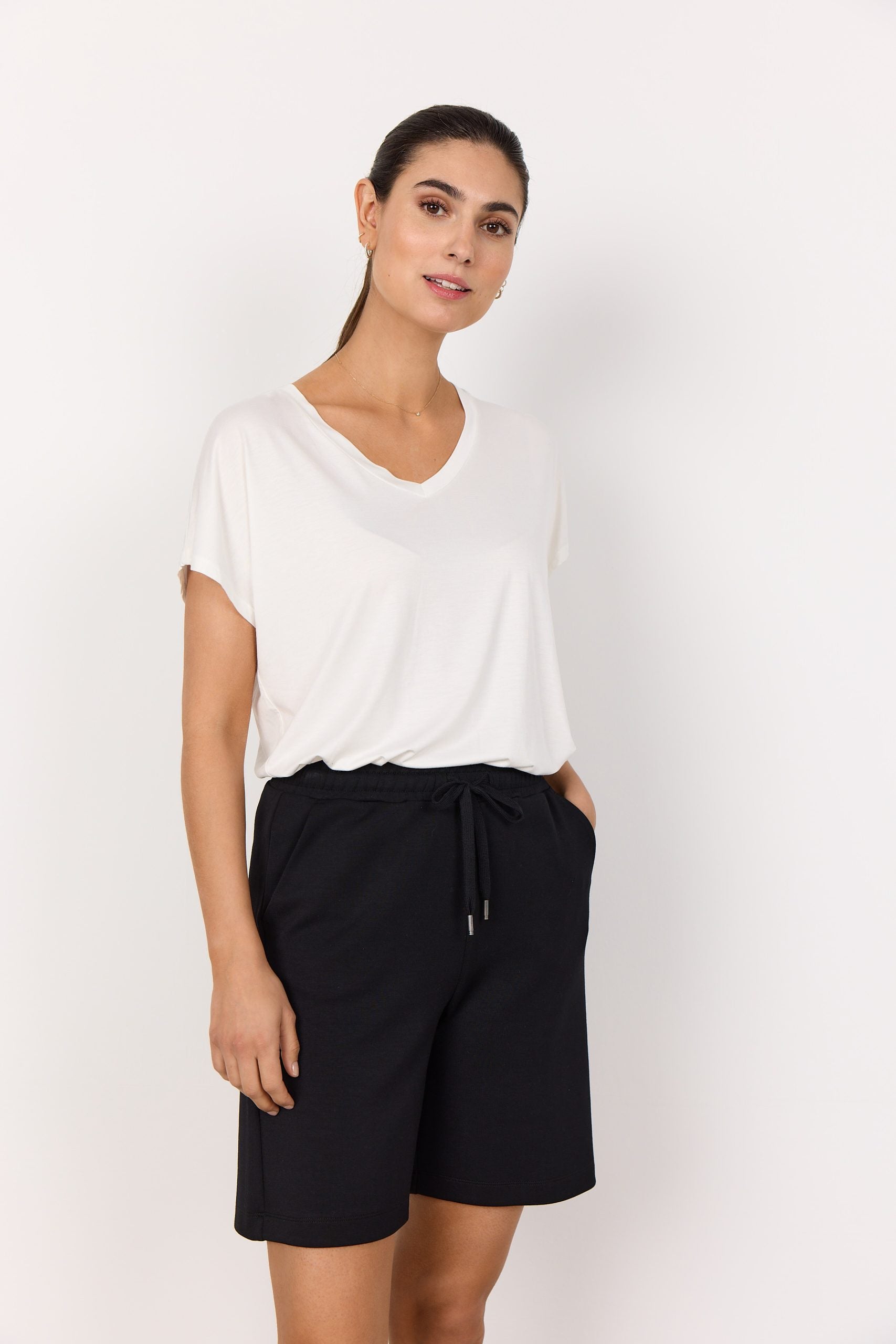 SoyaConcept Banu 78 Short zwart korte broek