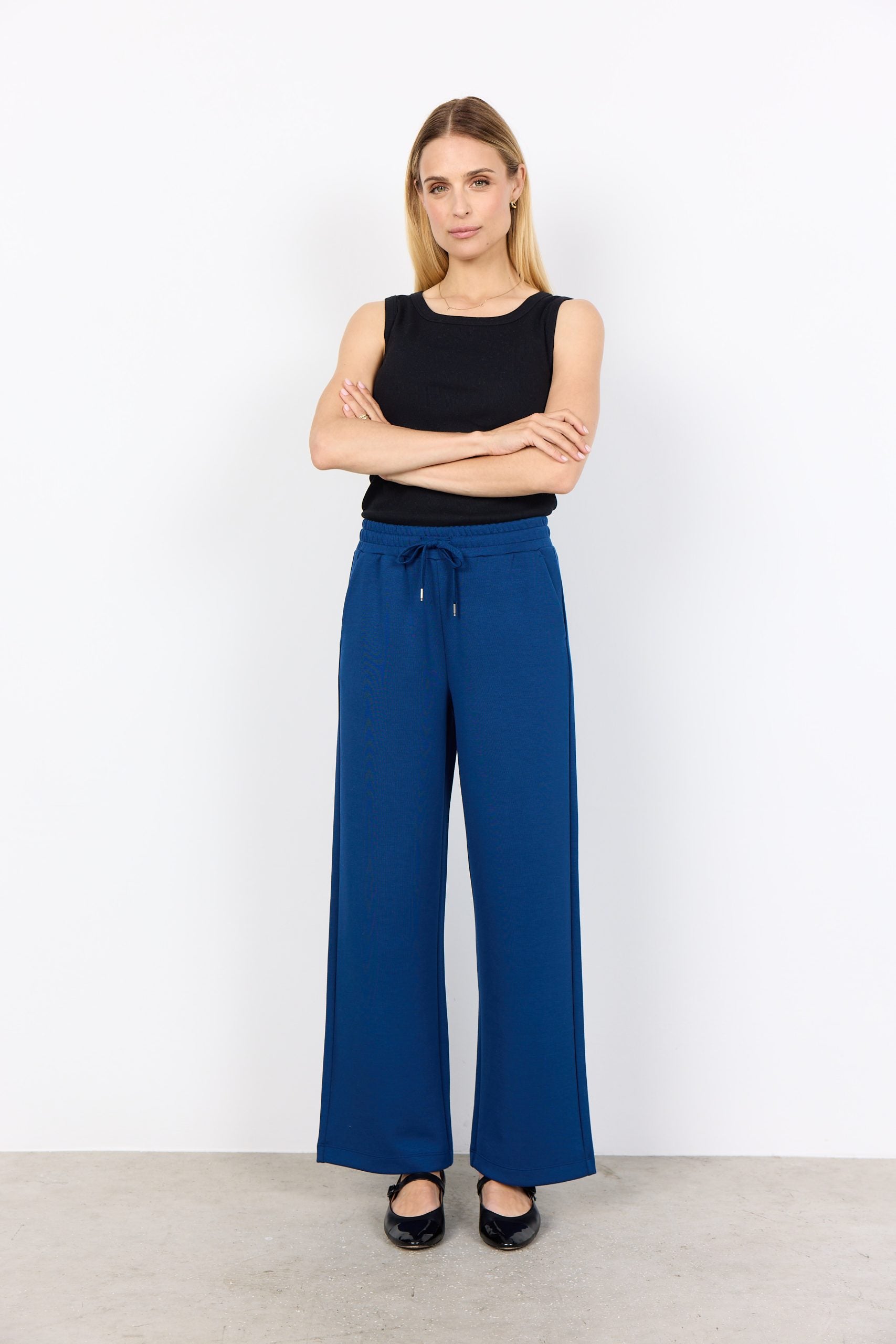 SoyaConcept Banu 116 Broek Wijde Pijp estate blue