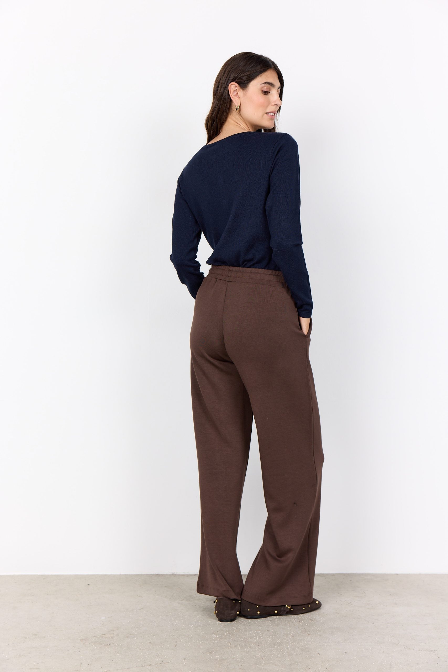 SoyaConcept Banu 116 Broek Wijde Pijp hot fudge