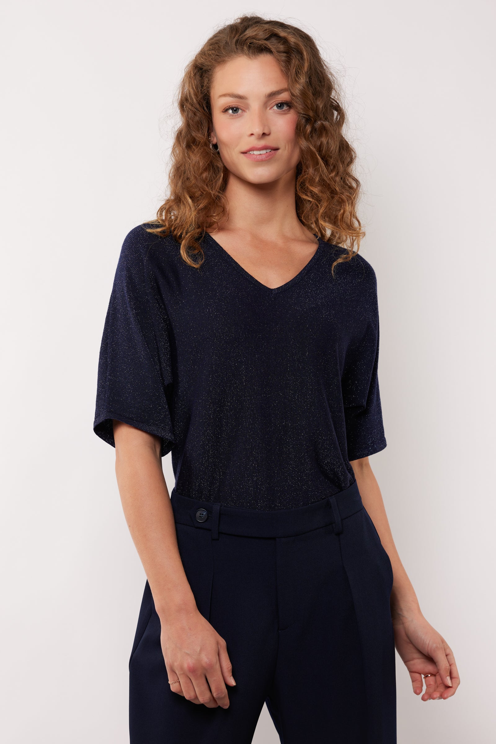 G-maxx Edlin Knit Top eclipse blauw