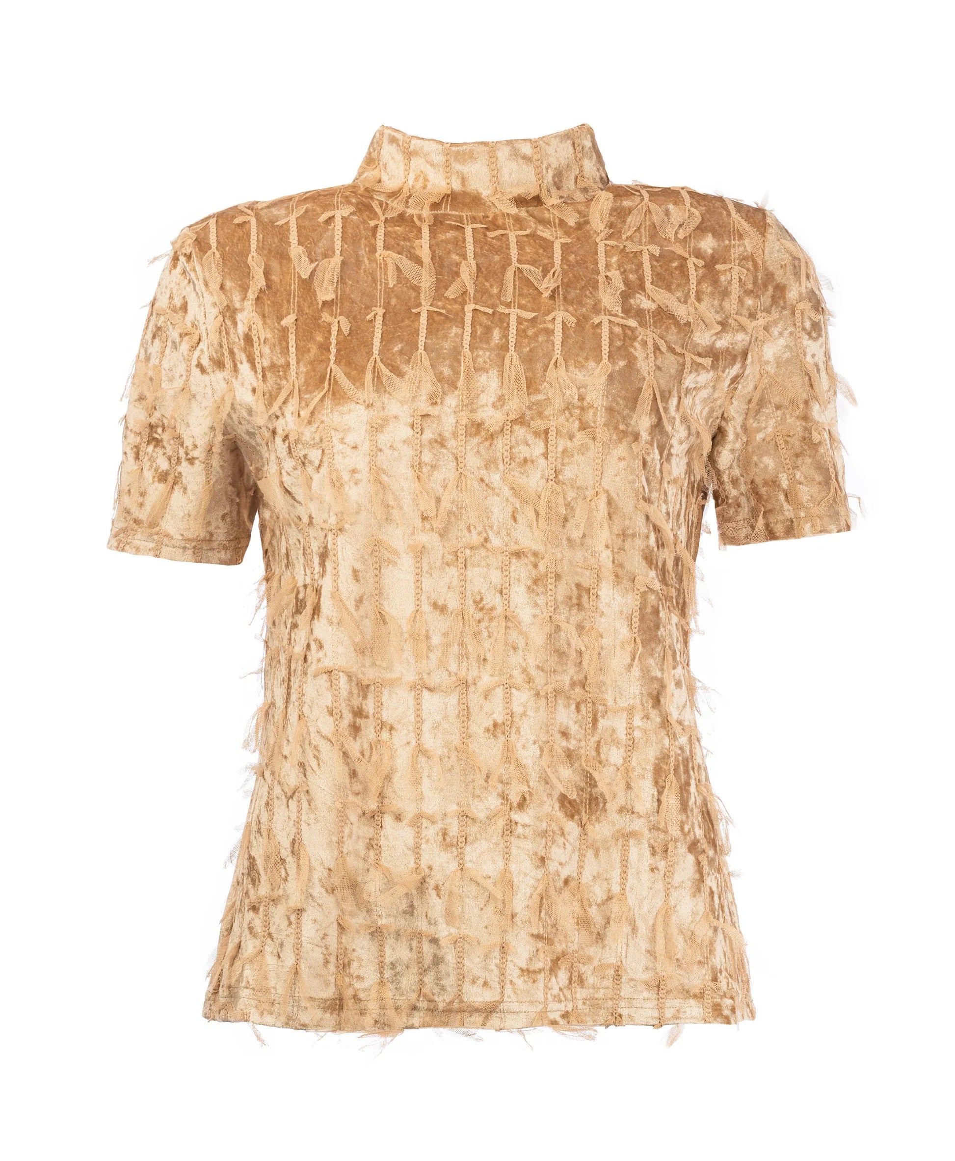 NED Milans Plain 1/2 SS Velvet Feather ginger sand