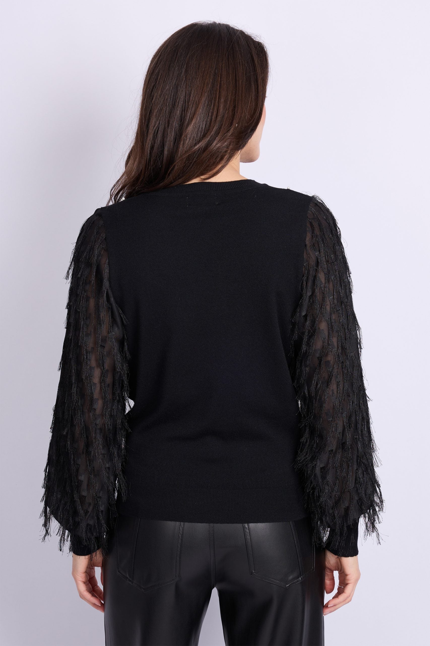 C&S Karlijn Knit Pullover zwart