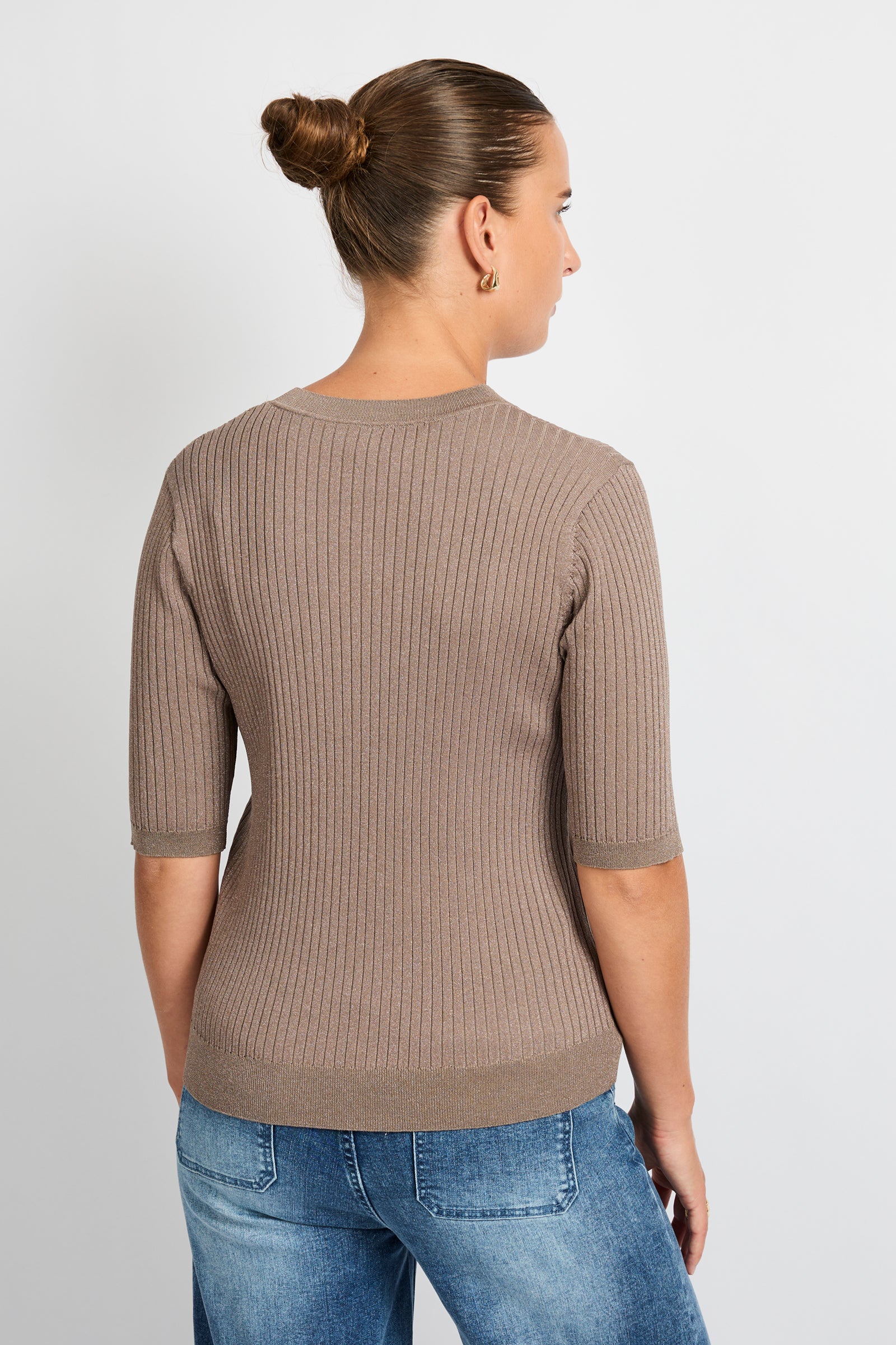 C&S Anne Knit Pullover bronze