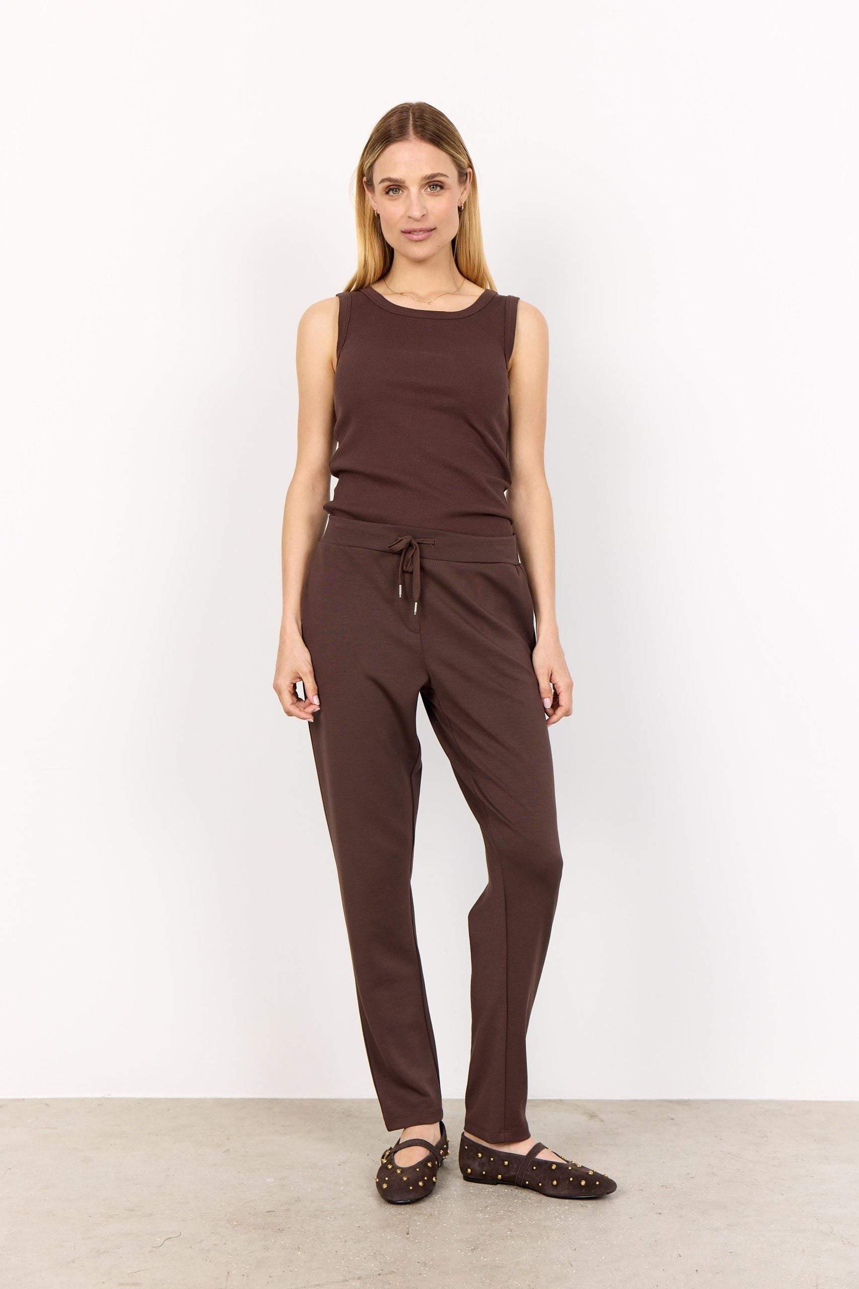 SoyaConcept Banu 157 Jogger Broek hot fudge