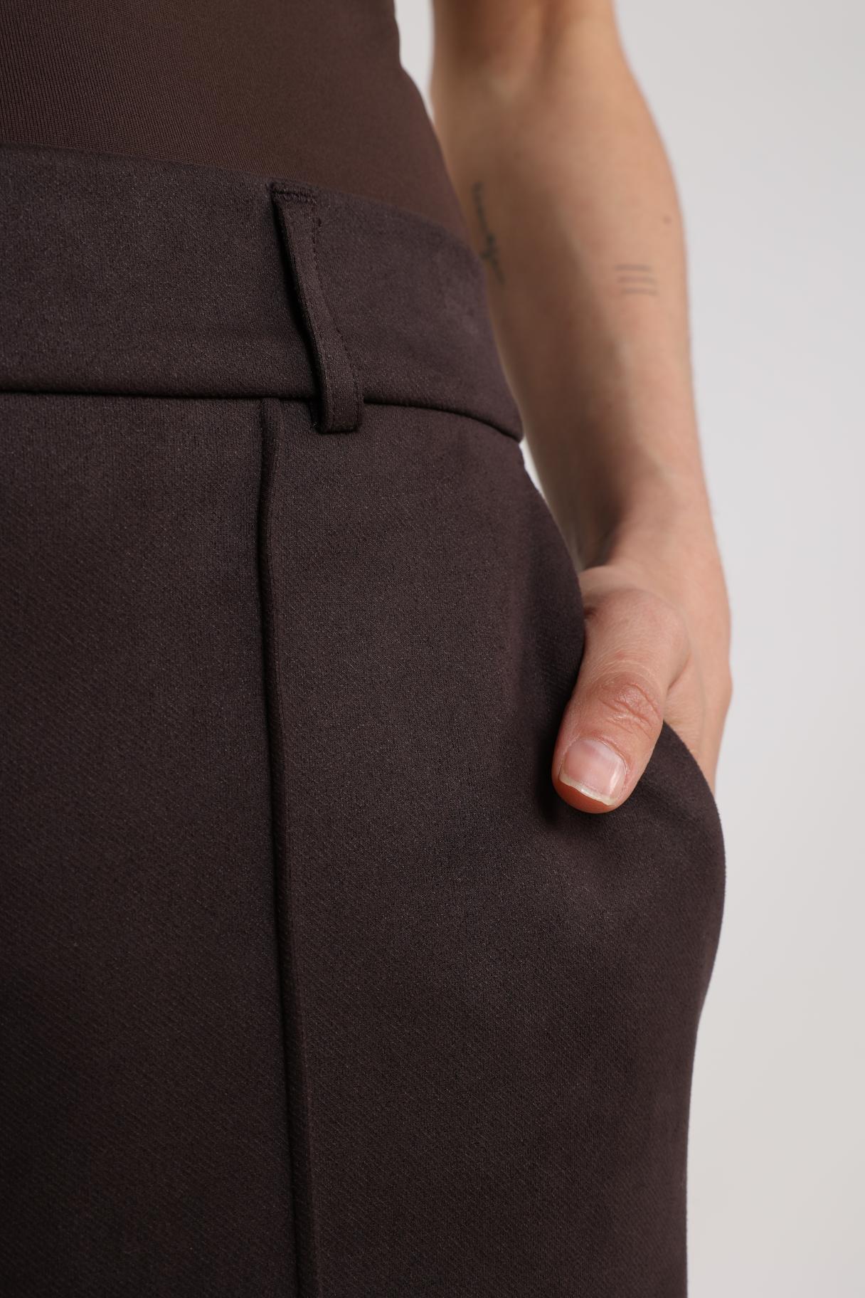 Nukus Jill Scuba Broek dark chocolate