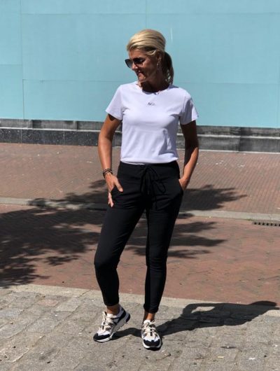 Co Woman Penny Pants Travelbroek marine of black