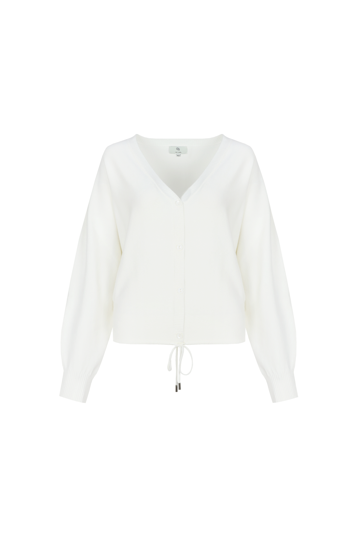 C&S Kiara Knit Cardigan wool white