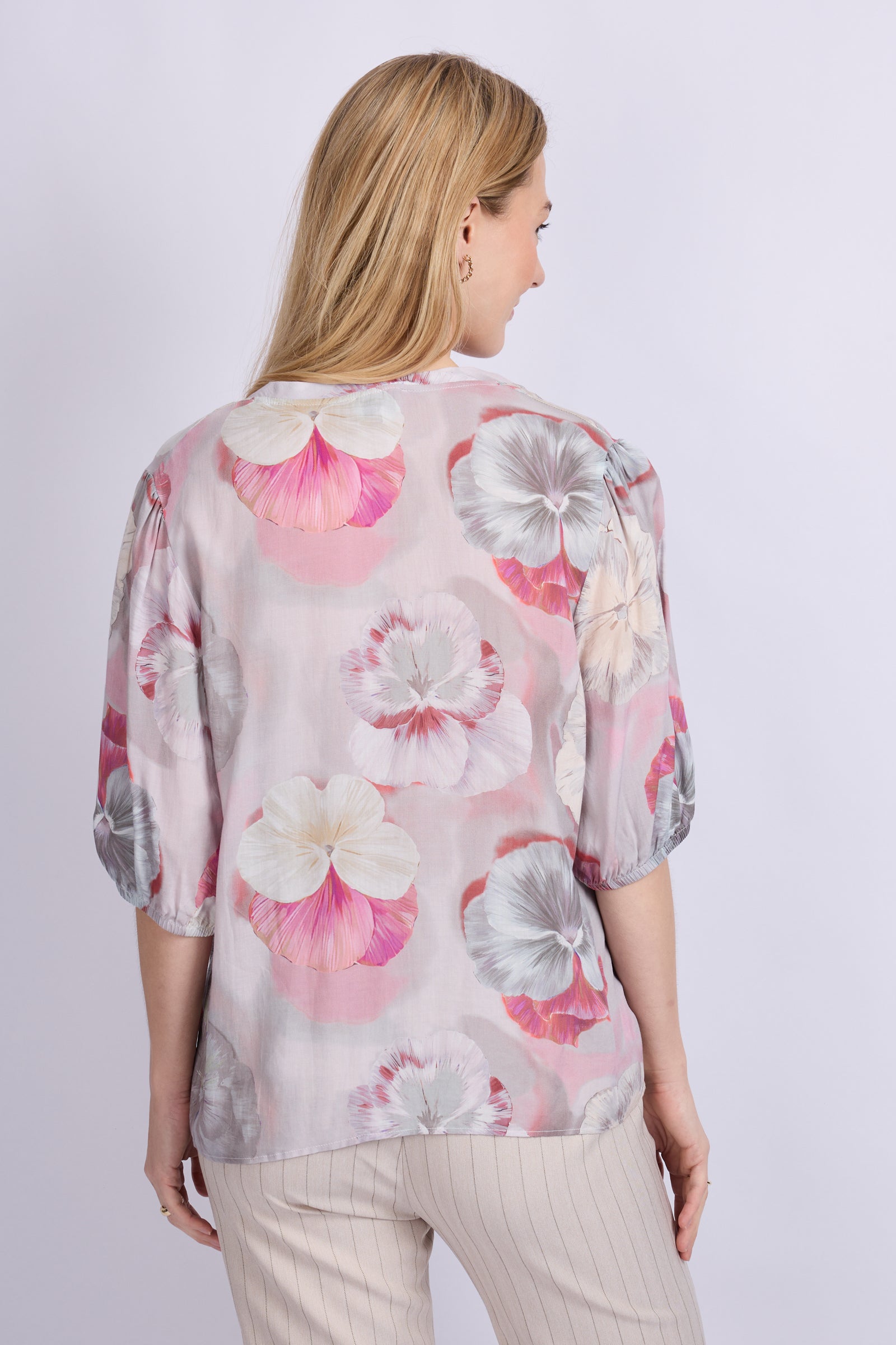 C&S Lana Top slate rose / mix