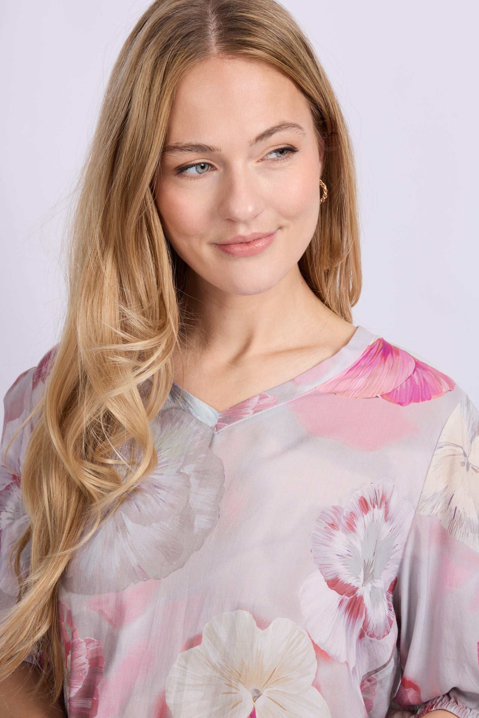 C&S Lana Top slate rose / mix