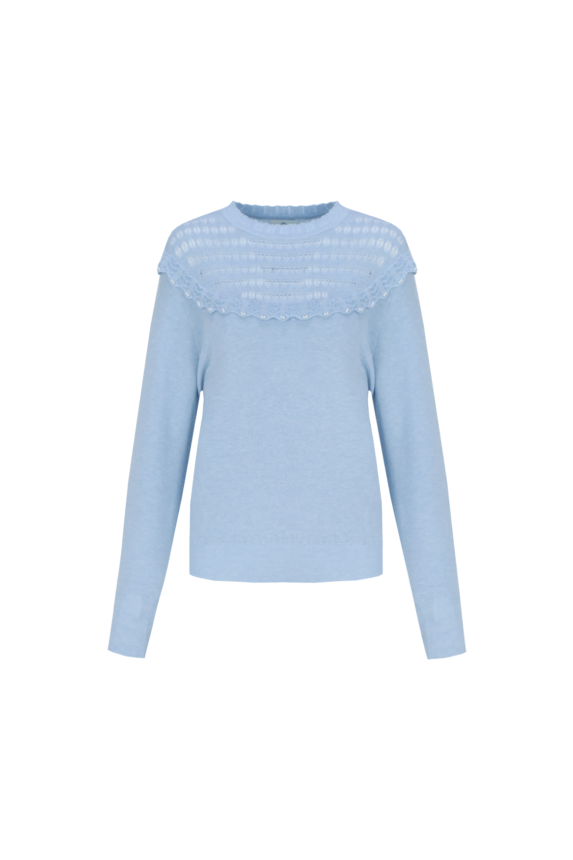 C&S Kamaria Knit Pullover blue mist