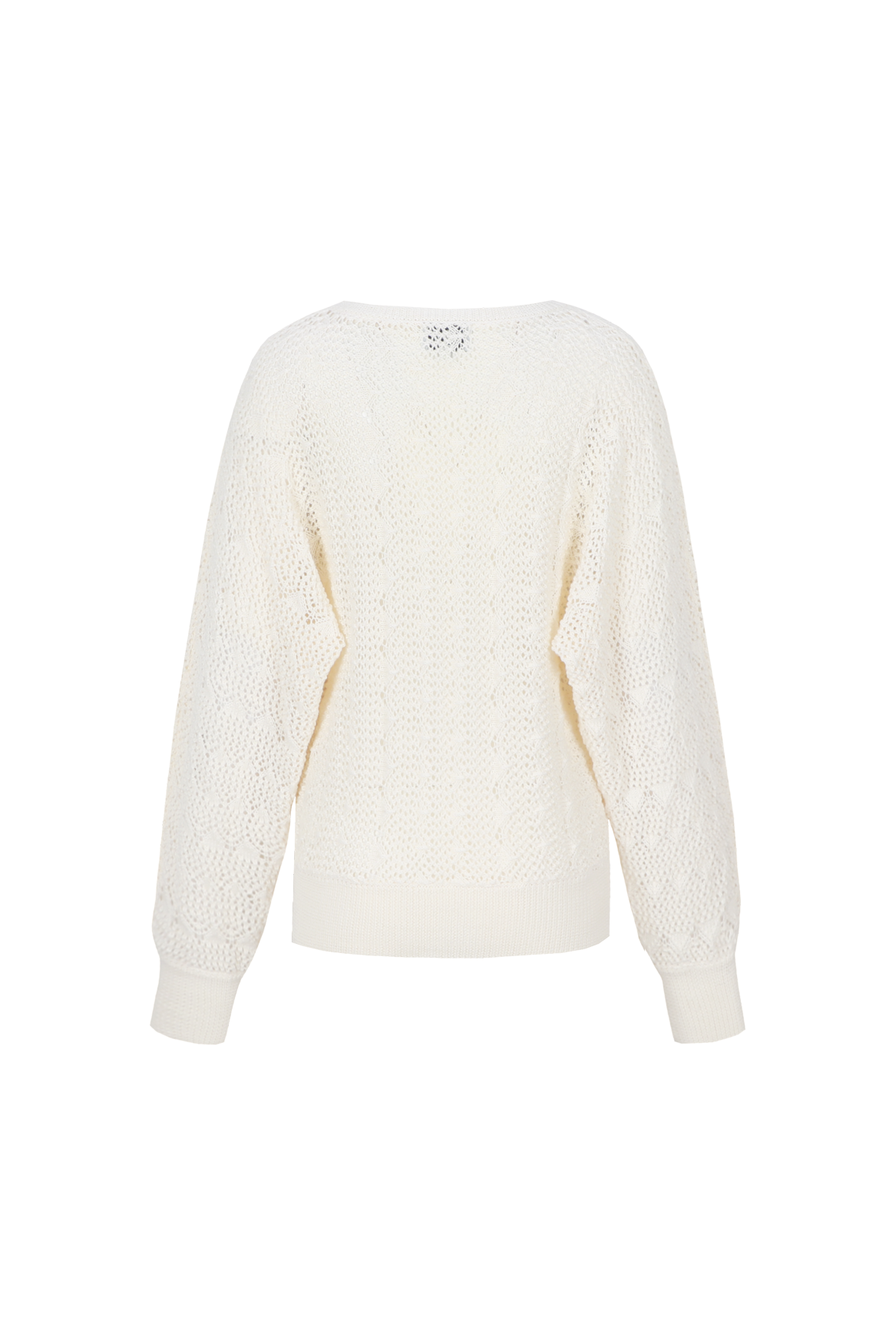 C&S Khloe Knit Pullover wool white
