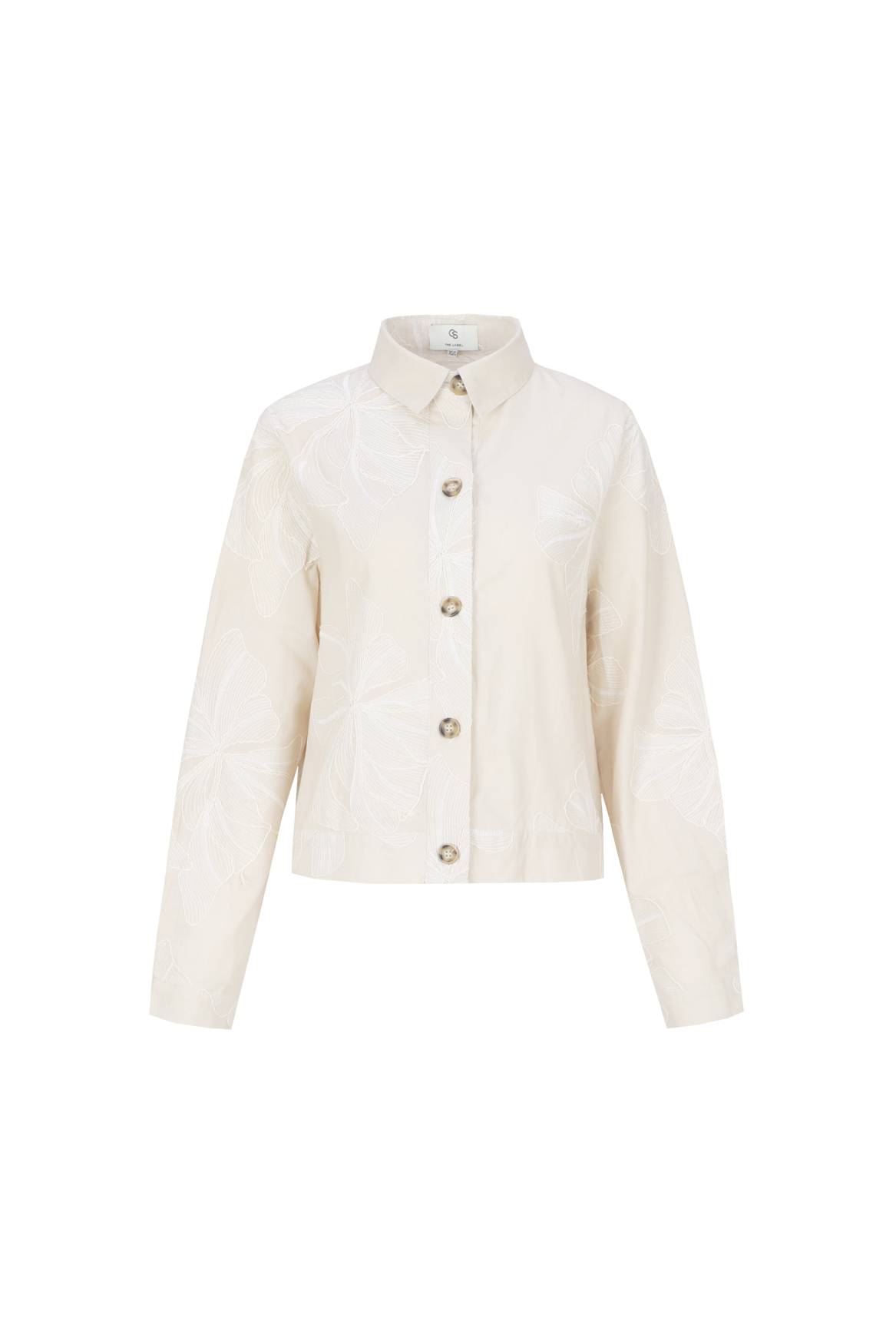 C&S Lunae Blouse sand/offwhite