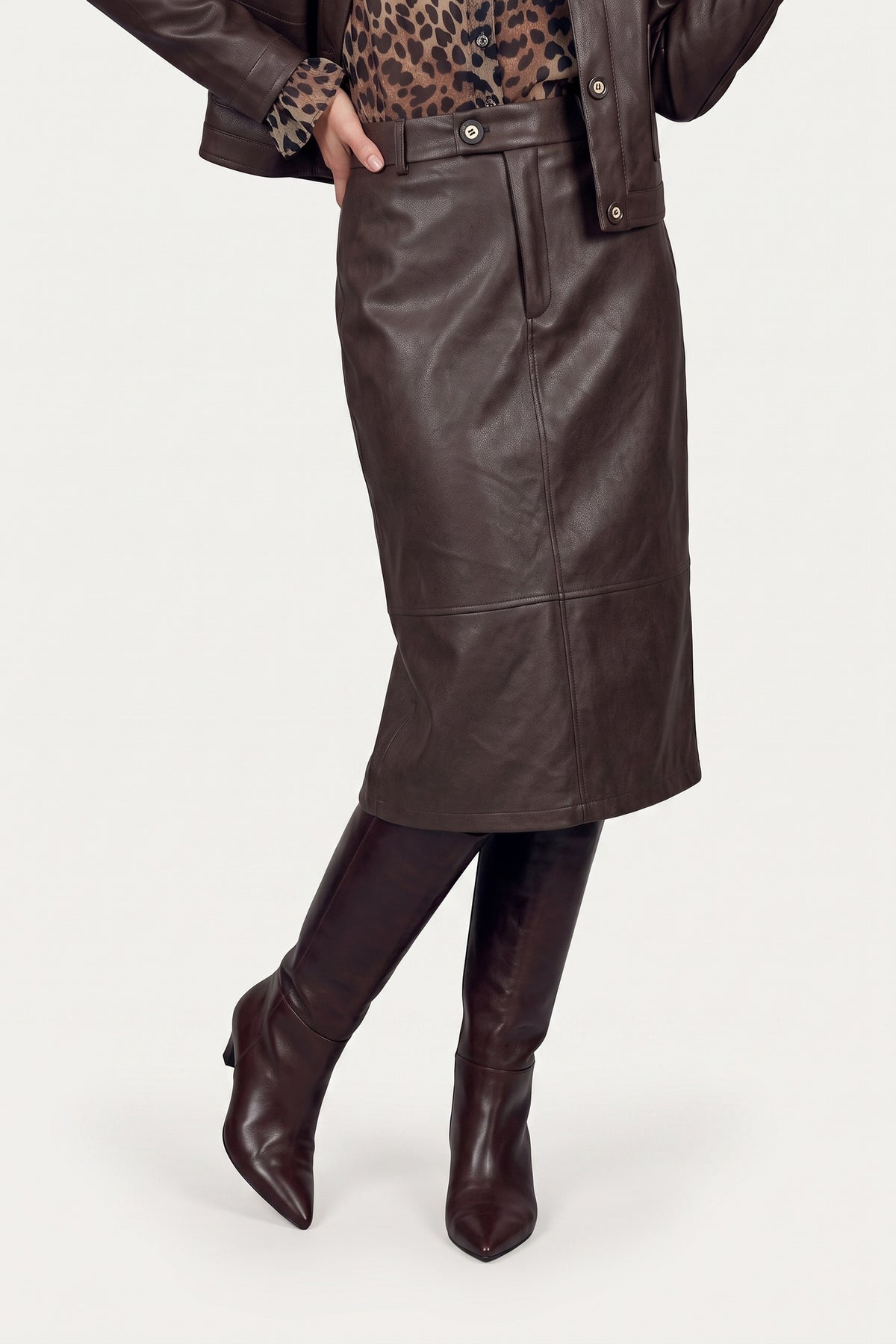 C&S Sandy skirt dark chocolate