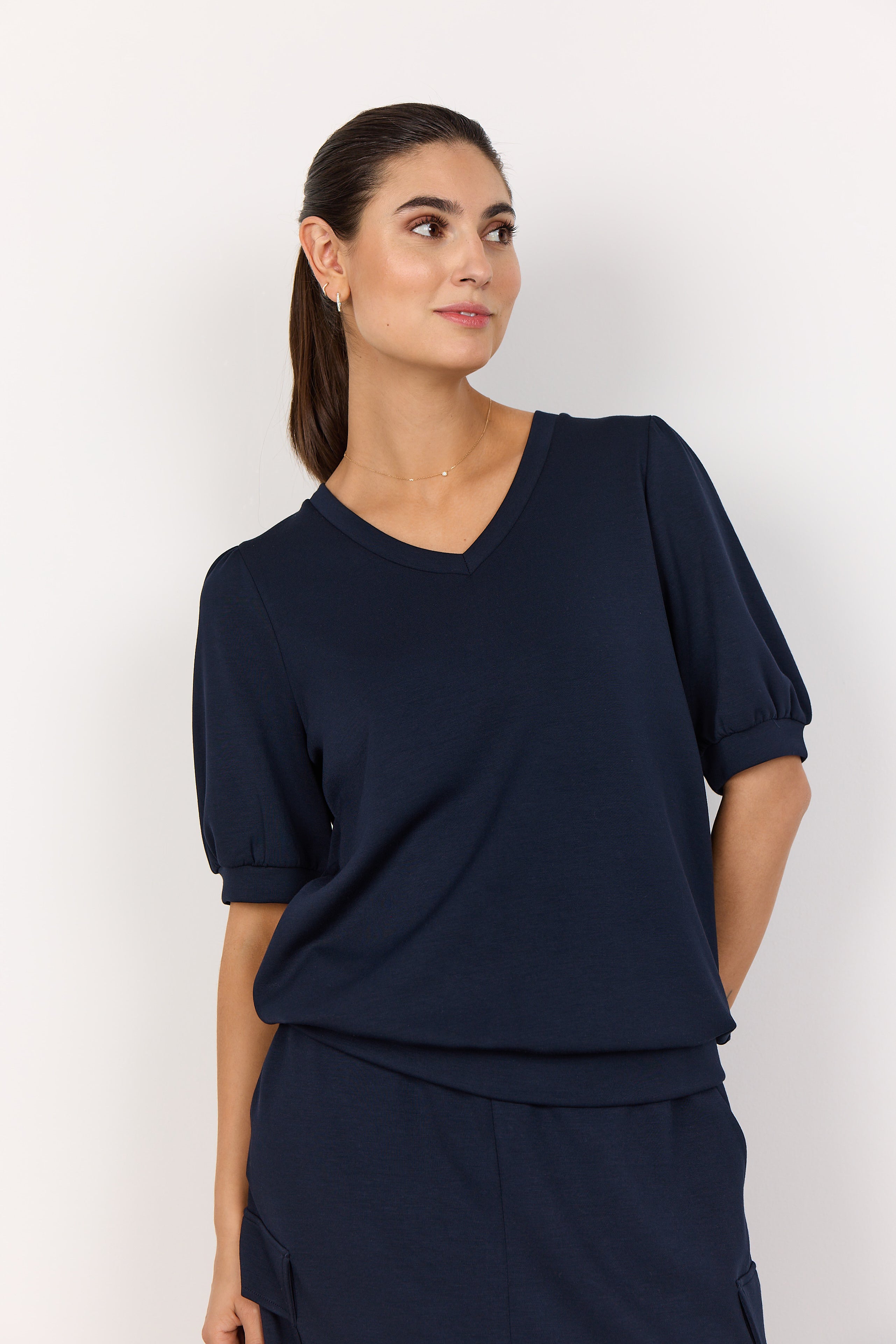 SoyaConcept Banu 238 T-shirt donkerblauw