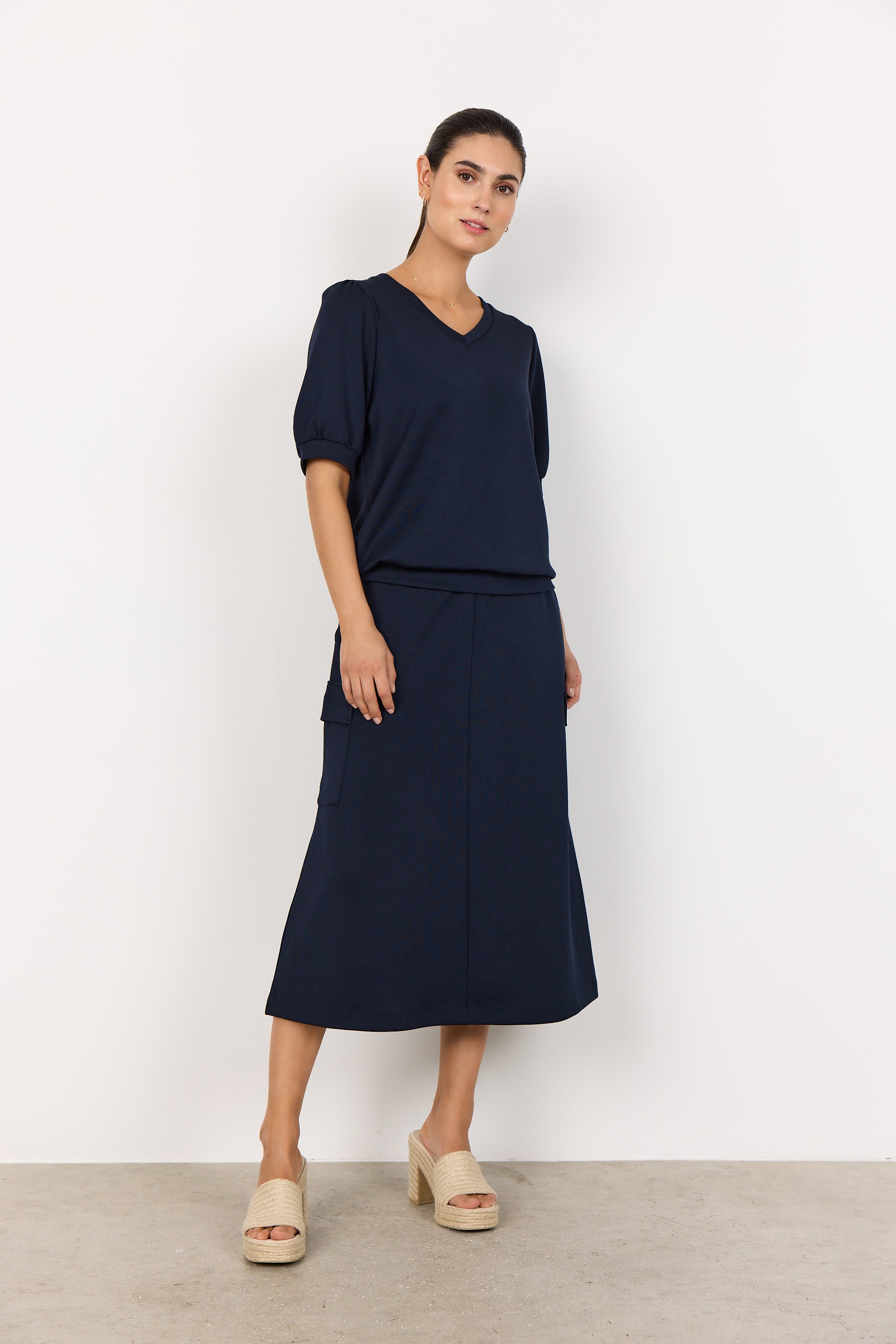 SoyaConcept Banu 238 T-shirt donkerblauw